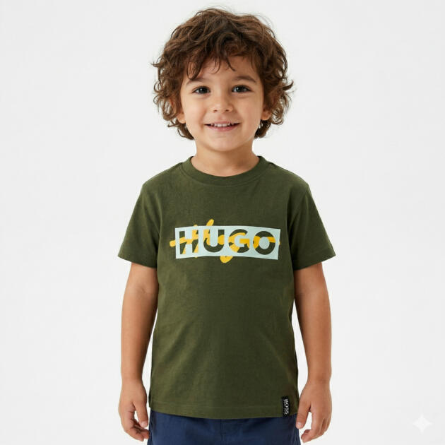 Hugo T-shirt 2 Piece [ Olive Green ]