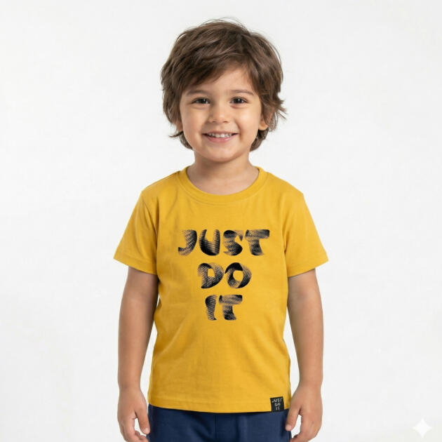 Just do It T-shirt 2 piece [ Yellow ]