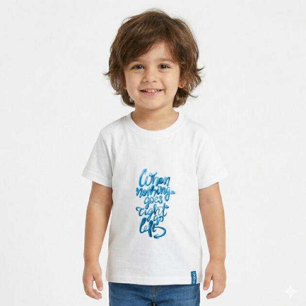 When nothing goes t-shirt 2 piece [ white ]