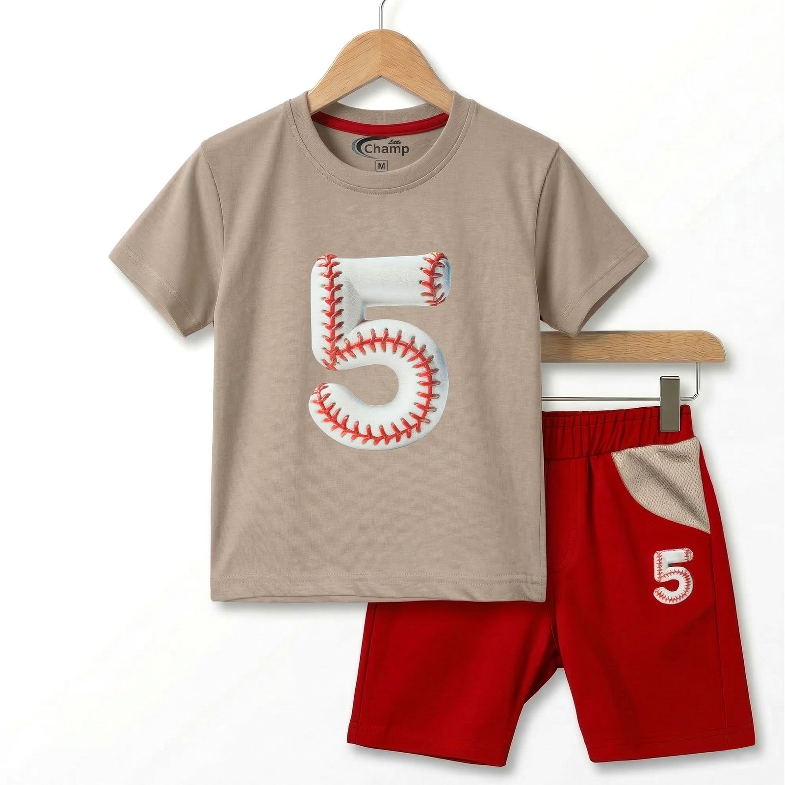 Five design T-shirt & Short - Image 5